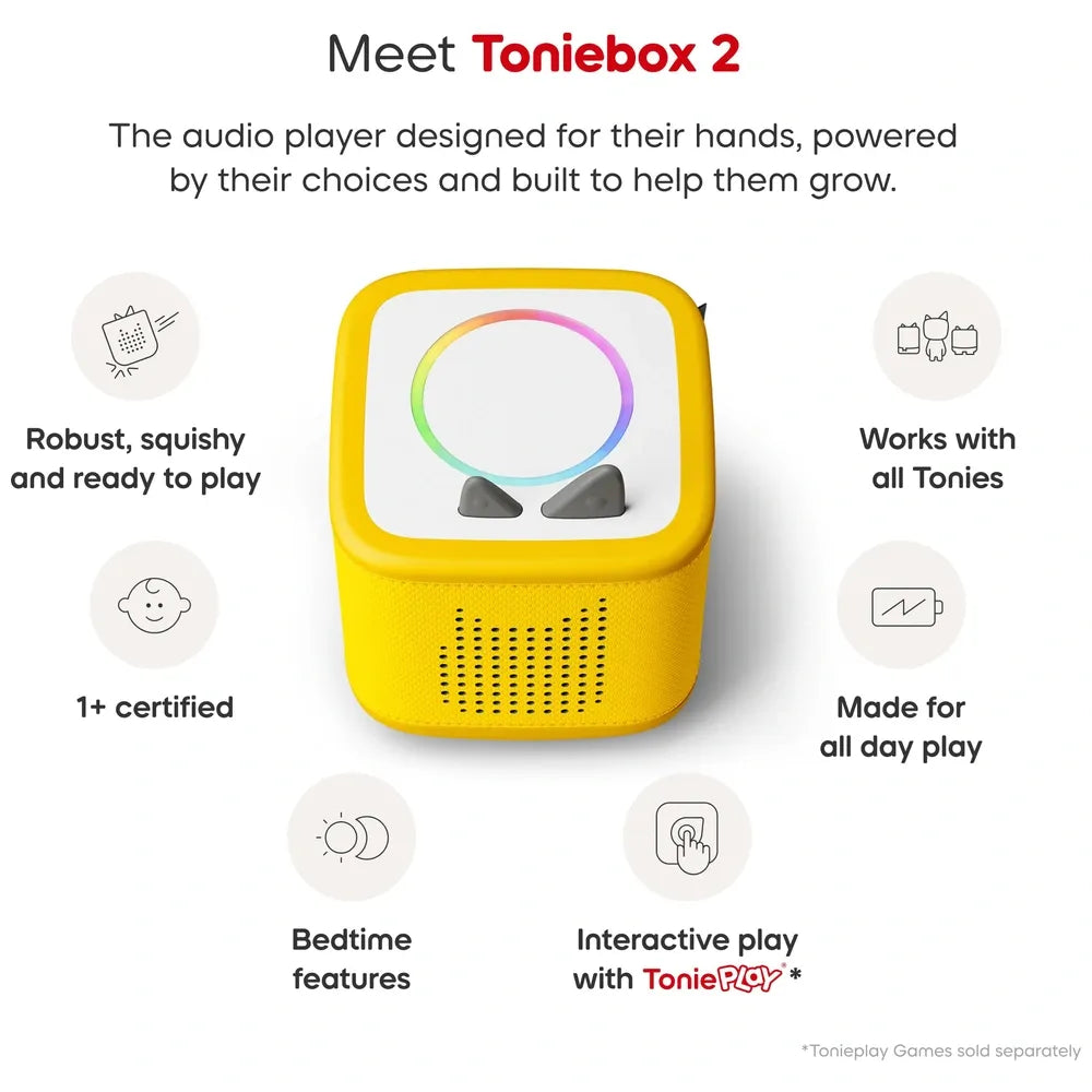 Toniebox 2 - Starter Set with Pokemon Pikachu Tonie - Yellow