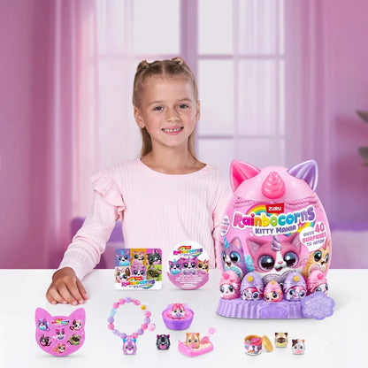 Rainbocorns - Eggzania Kitty Mania - Surprise Plush Egg