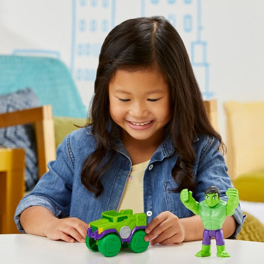 Spidey and His Amazing Friends - Vehicle and Figure Set - Hulk
