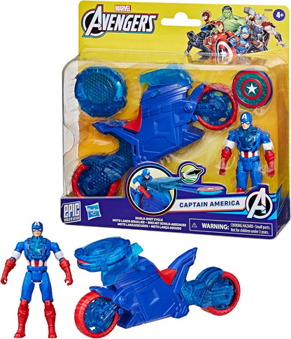 Marvel Avengers - Captain America - Shield Shot Cycle Action Figure