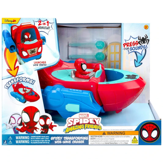 Spidey & His Amazing Friends - Transforming Web-Wave Cruiser