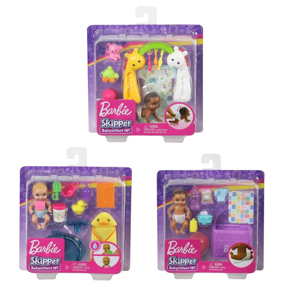 Barbie - Skipper Babysitter Babies with Accessories (Assorted)