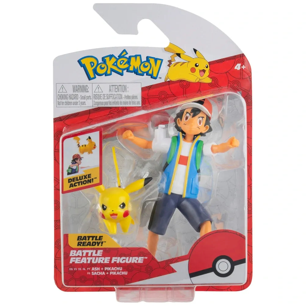Pokemon - Battle Figure Set - Ash & Pikachu