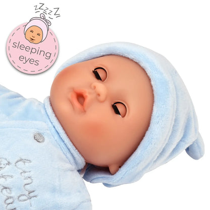 Tiny Tears - Baby Soft 38cm Doll - Blue Outfit