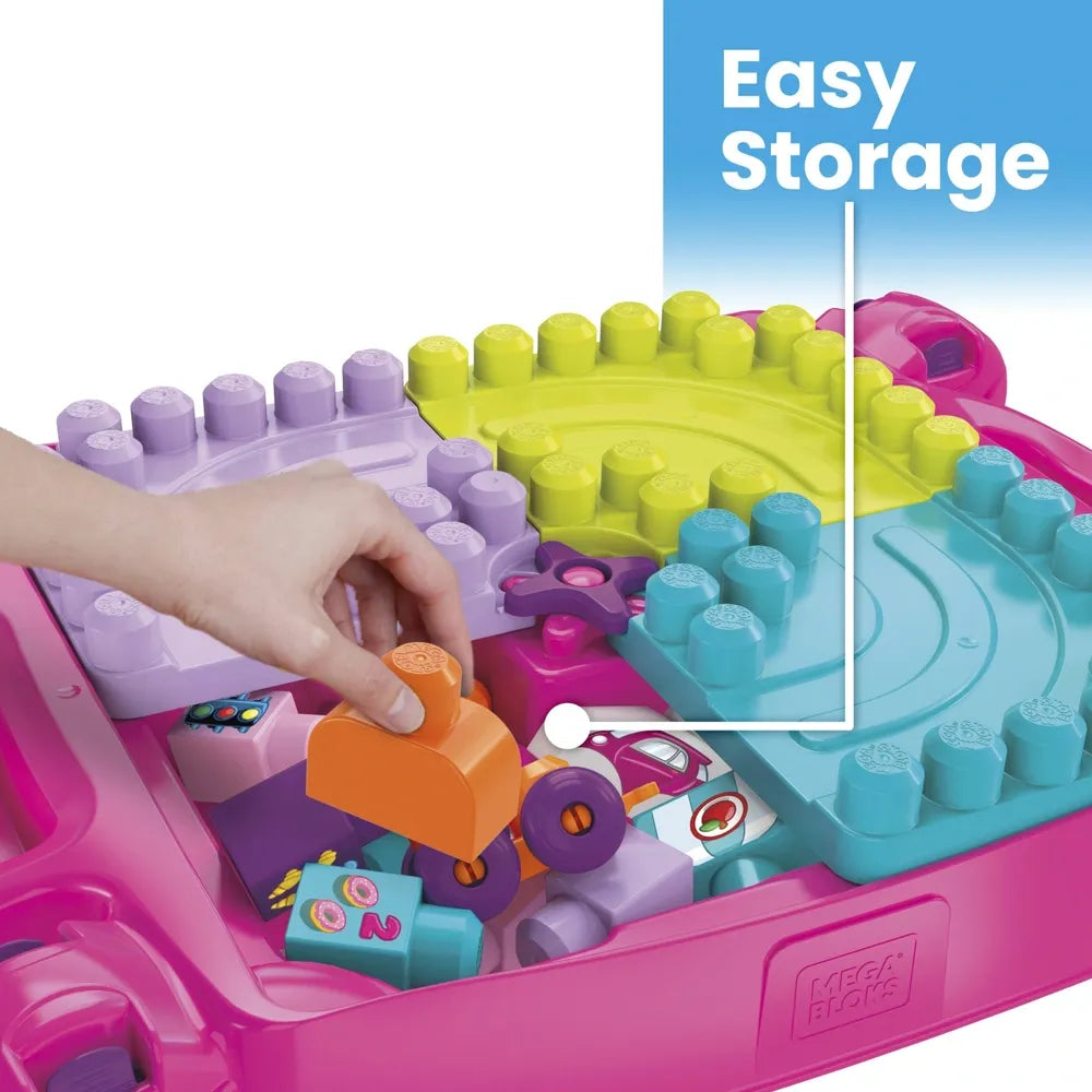 Fisher-Price - Mega Bloks - Build & Learn Table - Pink