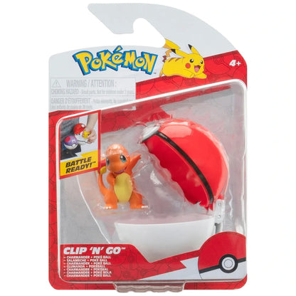 Pokemon - Clip 'N' Go - Charmander and Poke Ball