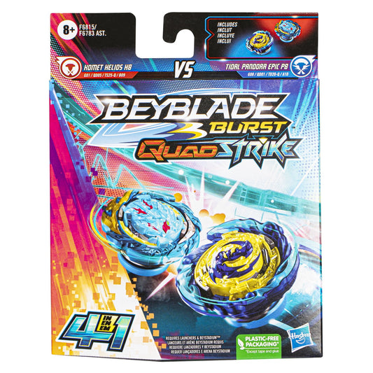 Beyblade - Burst Quad Strike - Homet Helios H8 & Tidal Pandora Epic P8 (2 Pack)