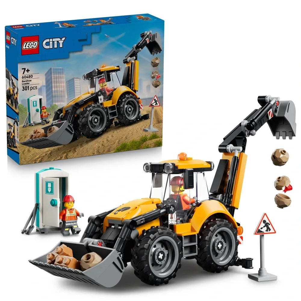 LEGO City - Yellow Backhoe Loader (60480)
