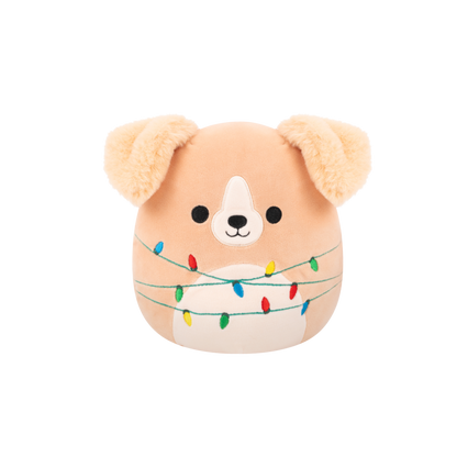 Squishmallows - Stevon the Golden Retriever with String Lights
