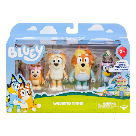 Bluey - Wedding Time 4 Pack Figures