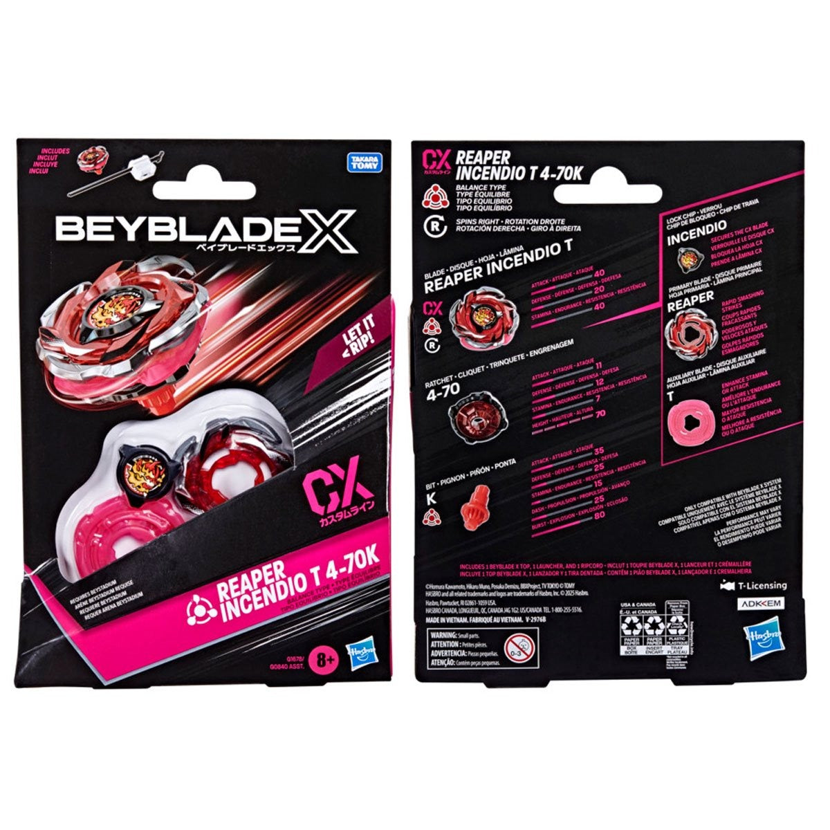 Beyblade - Starter Pack - Reaper Incendio T 4-70K CX