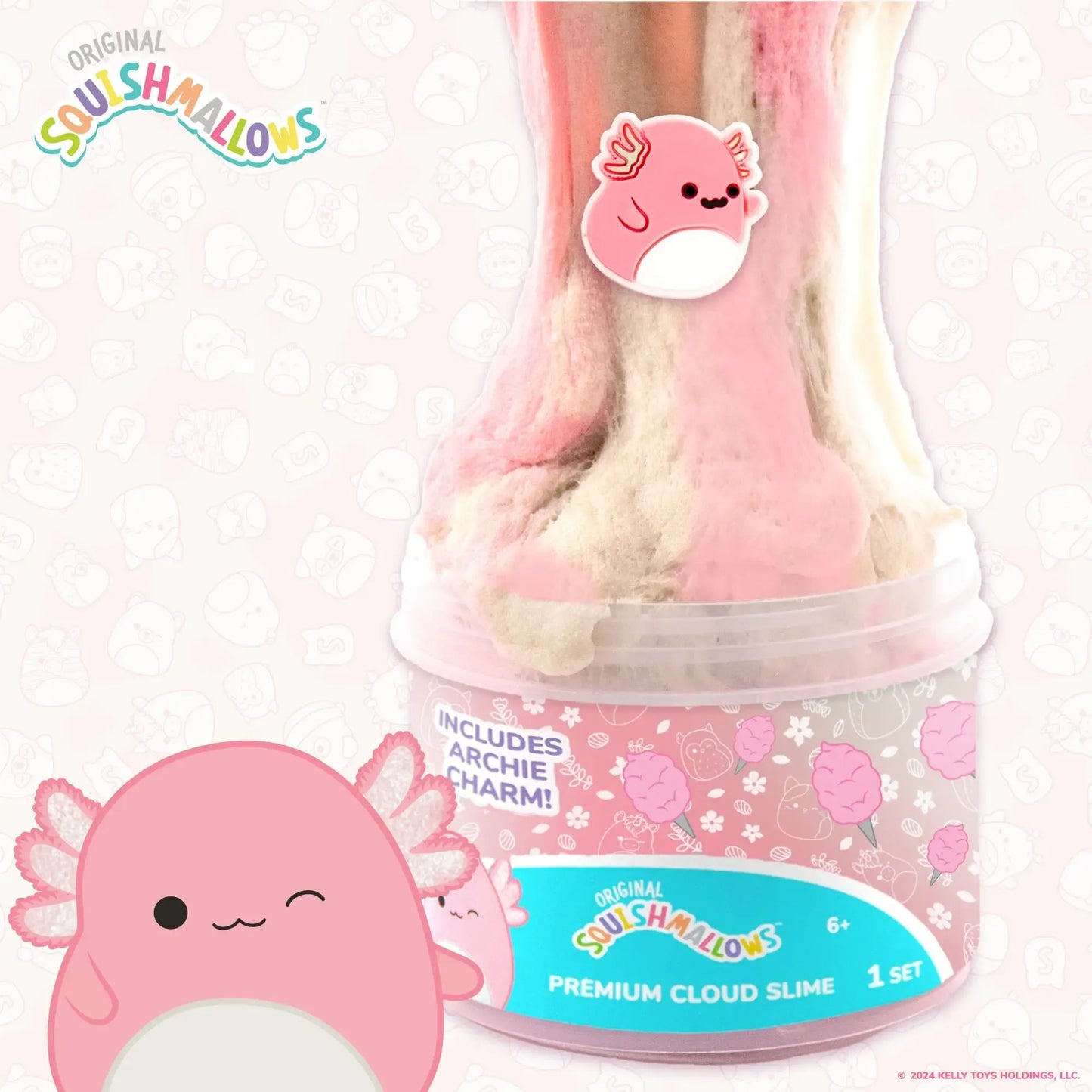 Squishmallows - Archie The Axolotl - Cloud Slime