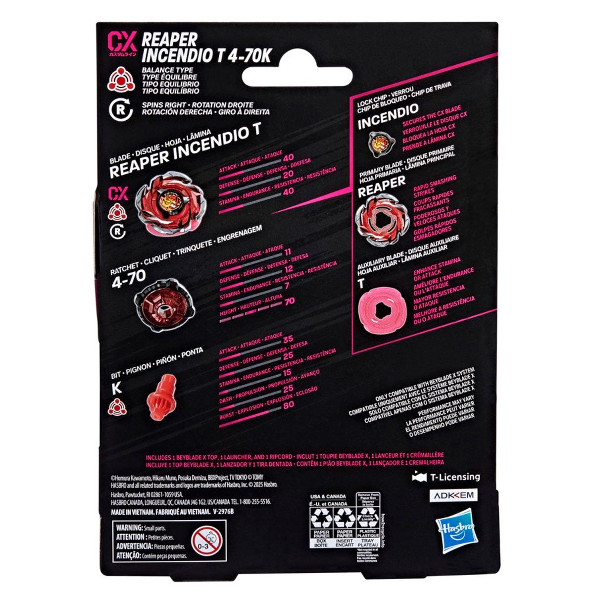 Beyblade - Starter Pack - Reaper Incendio T 4-70K CX
