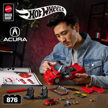 Mattel Brick Shop - Hot Wheels - '90 Acura NSX
