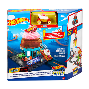 Hot Wheels - City - Downtown Ice Cream Swirl Playset