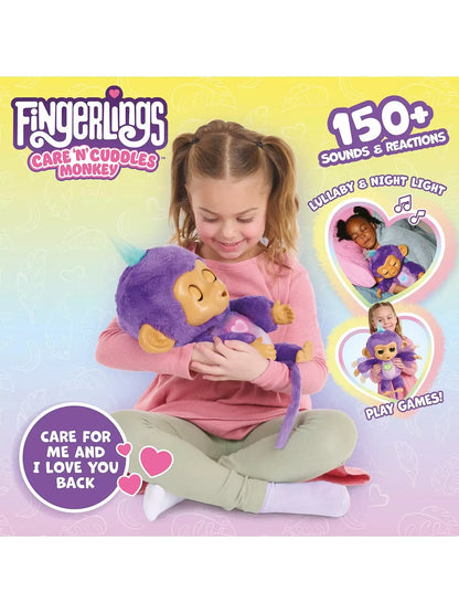 Fingerlings - Care 'n' Cuddles Interactive Baby Monkey