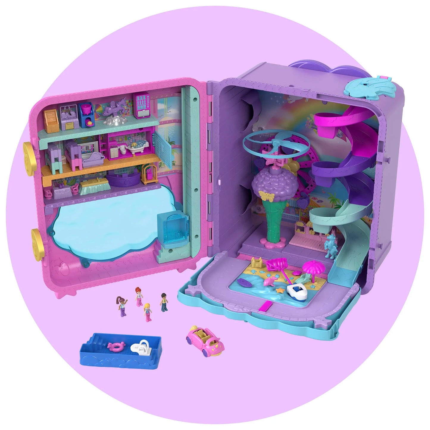 Polly Pocket - Pet Connects - Panda Playset