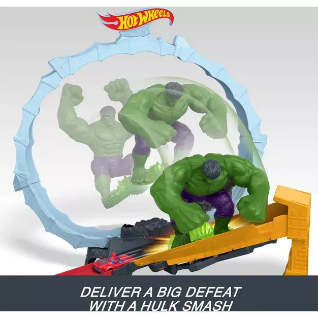 Hot Wheels - Speed Snap - Spider-Man & Hulk Smash Down Track Set