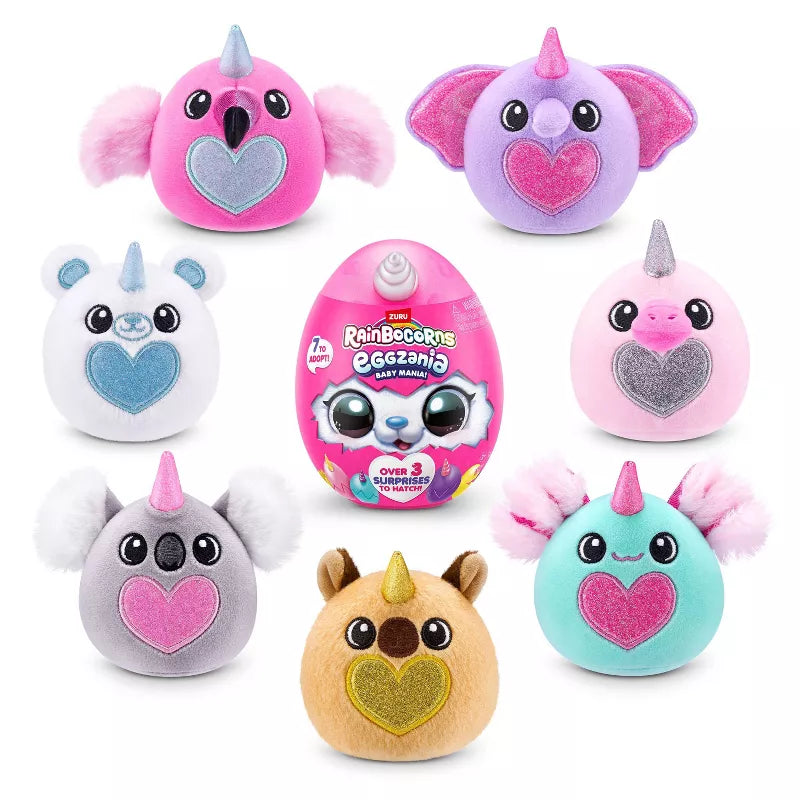 Rainbocorns - Eggzania Mini Babymania Plushies