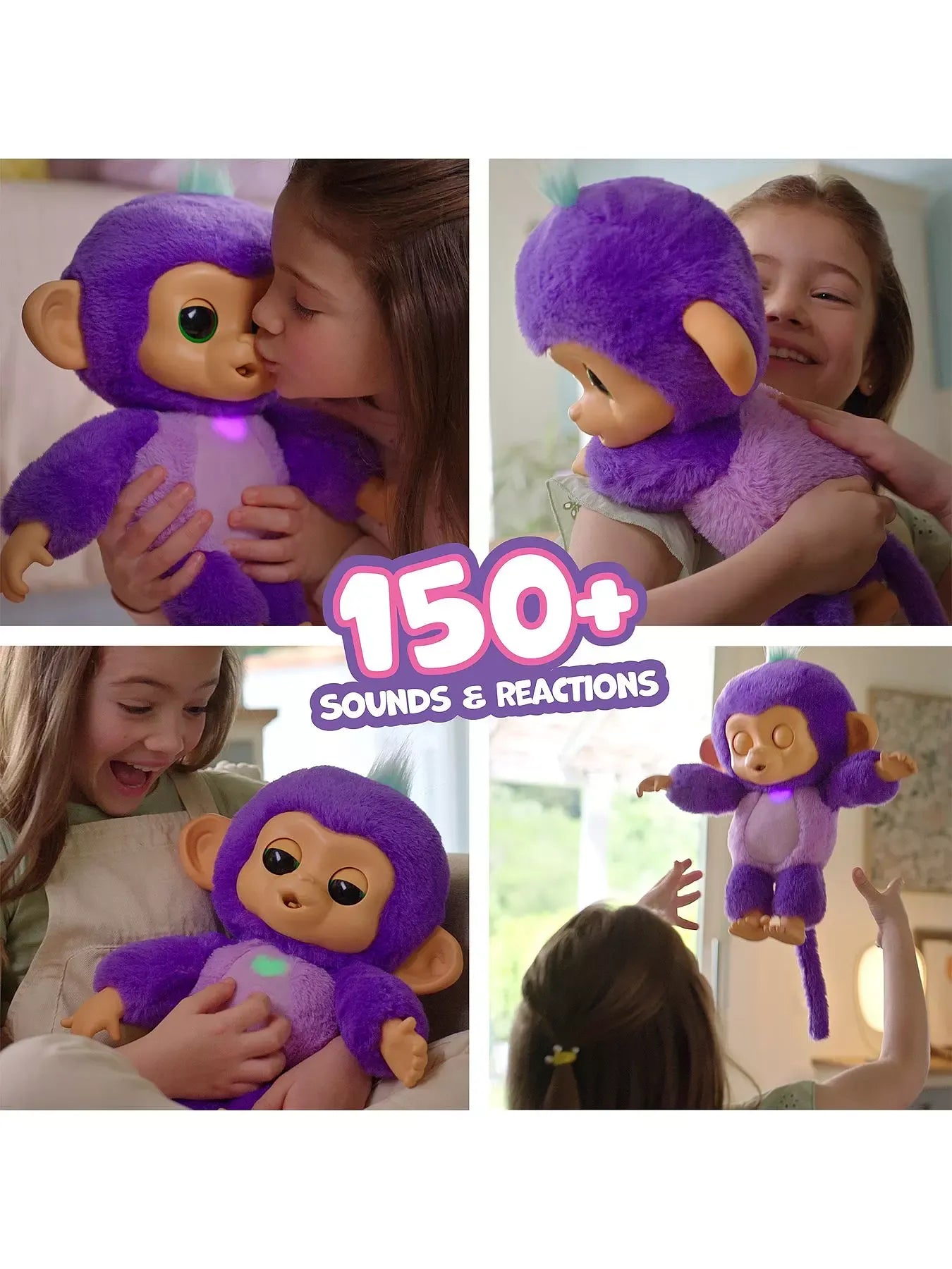 Fingerlings - Care 'n' Cuddles Interactive Baby Monkey