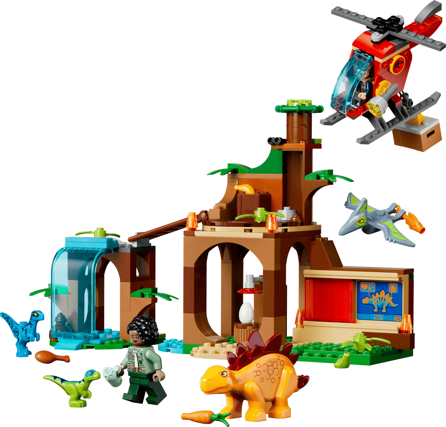 LEGO Jurassic World - Velociraptor, Stegosaurus & Pteranodon Rescue (77981)