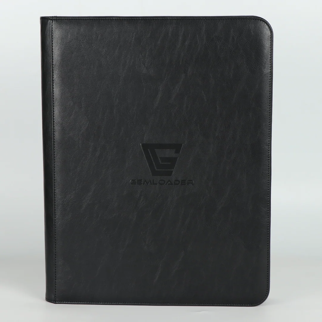 Gemloader - Premium 9 Pocket Toploader Binder - Black