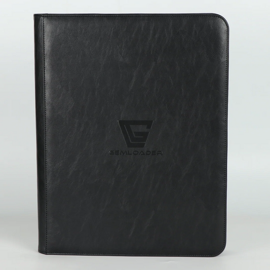 Gemloader - Premium 9 Pocket Toploader Binder - Black