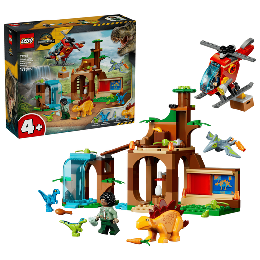 LEGO Jurassic World - Velociraptor, Stegosaurus & Pteranodon Rescue (77981)