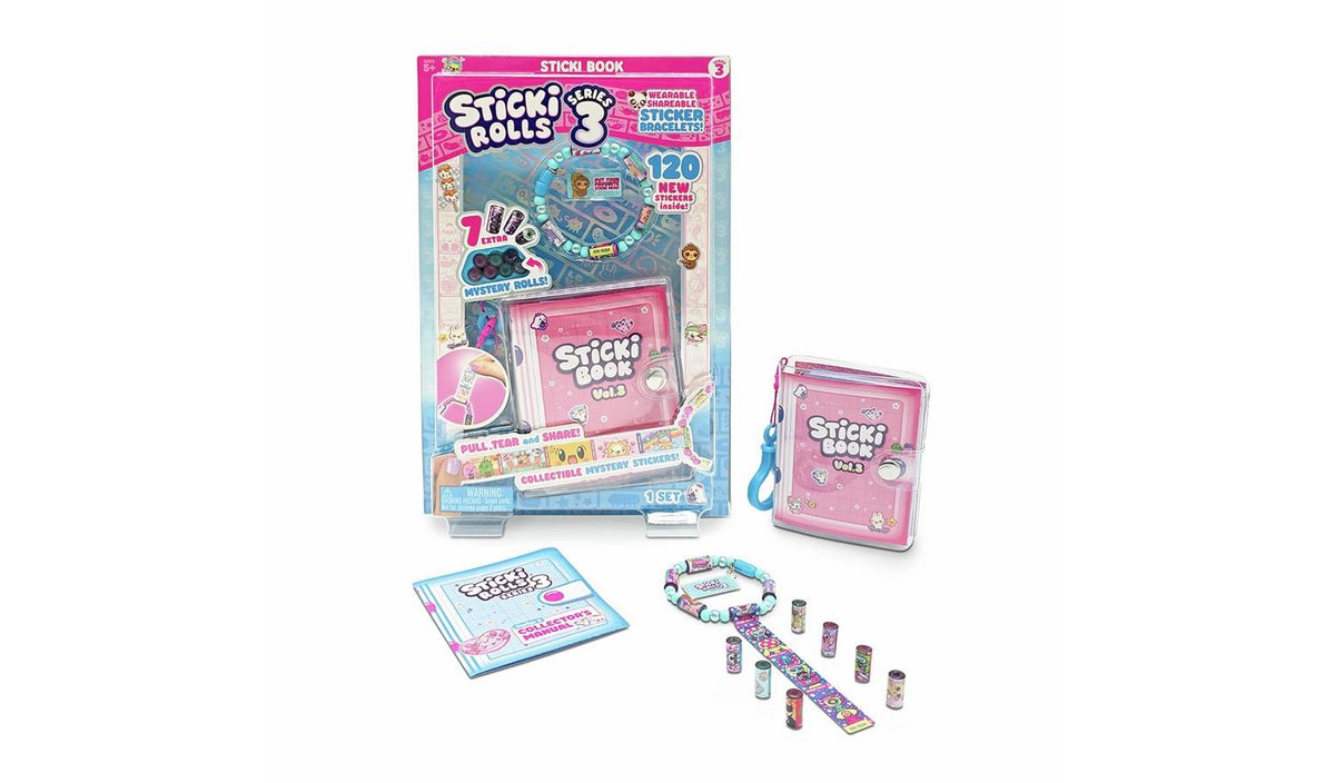 Sticki Rolls - Sticki Book S3 - Stickers Shareable Bracelets