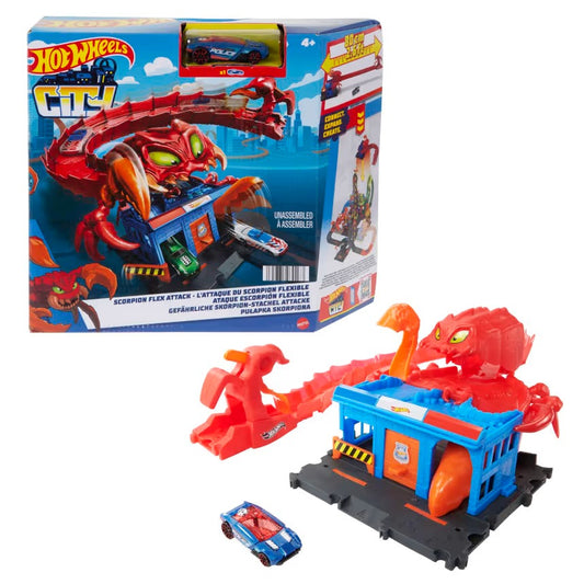 Hot Wheels - City Nemesis - Scorpion Flex Attack Playset