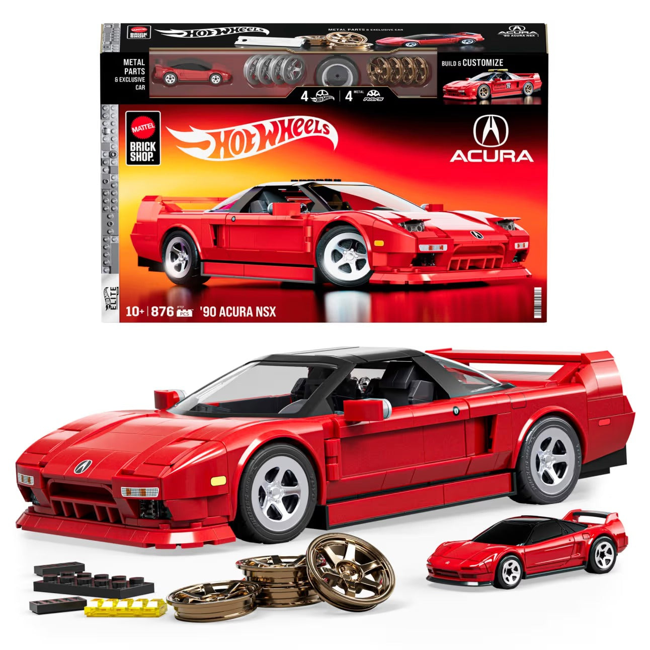 Mattel Brick Shop - Hot Wheels - '90 Acura NSX