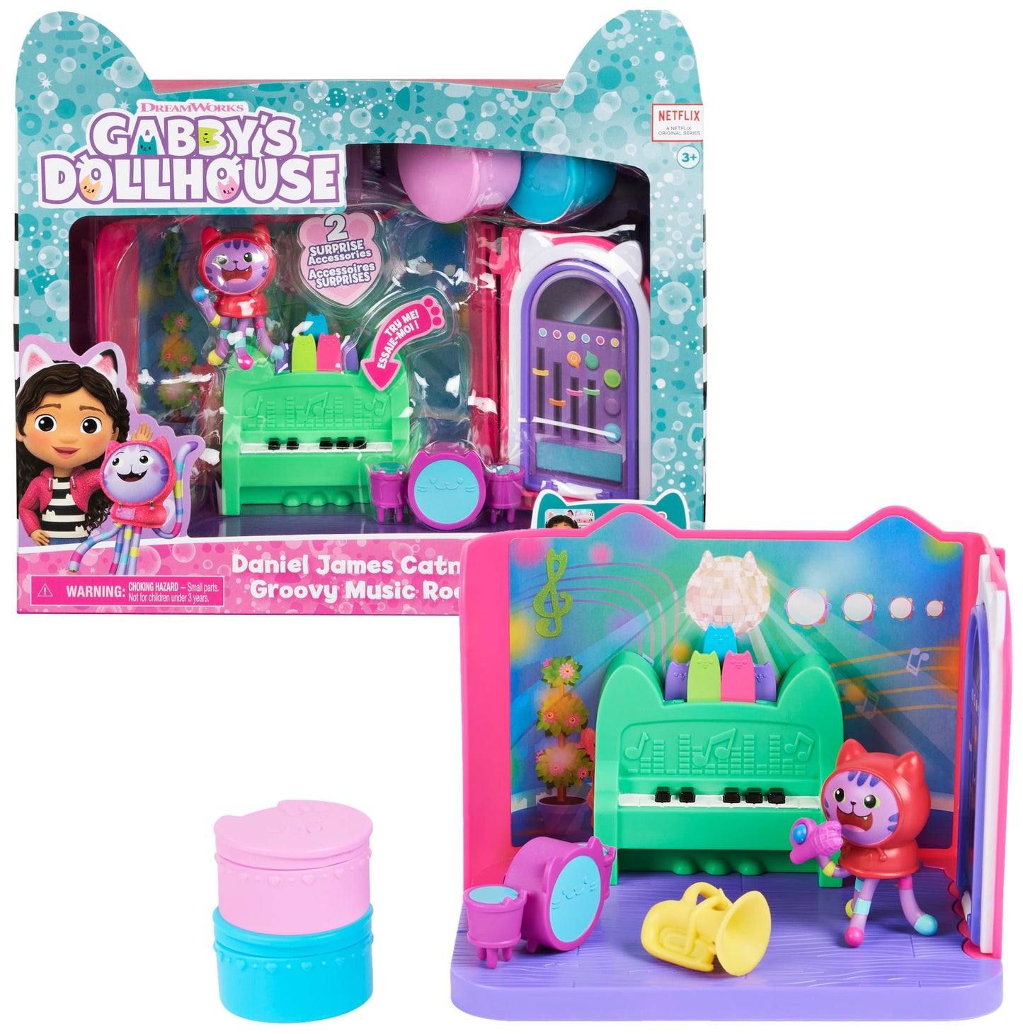 Gabby's Dollhouse - Groovy Music Room with Daniel James Catnip