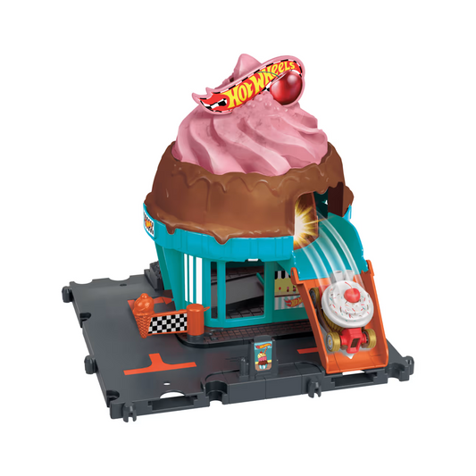 Hot Wheels - City - Downtown Ice Cream Swirl Playset