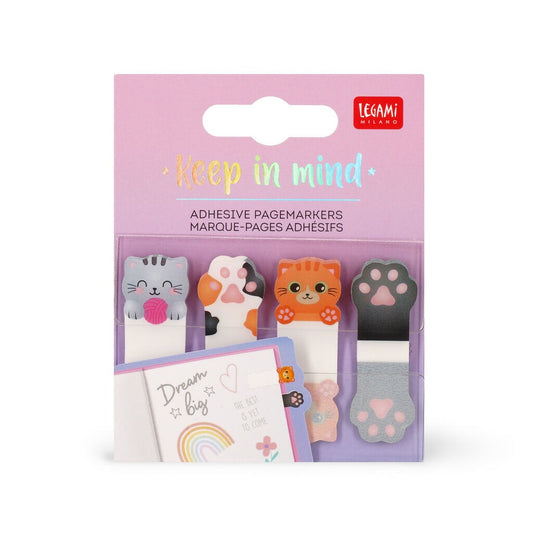Legami - Kitty Adhesive Pagemarkers - Keep in Mind