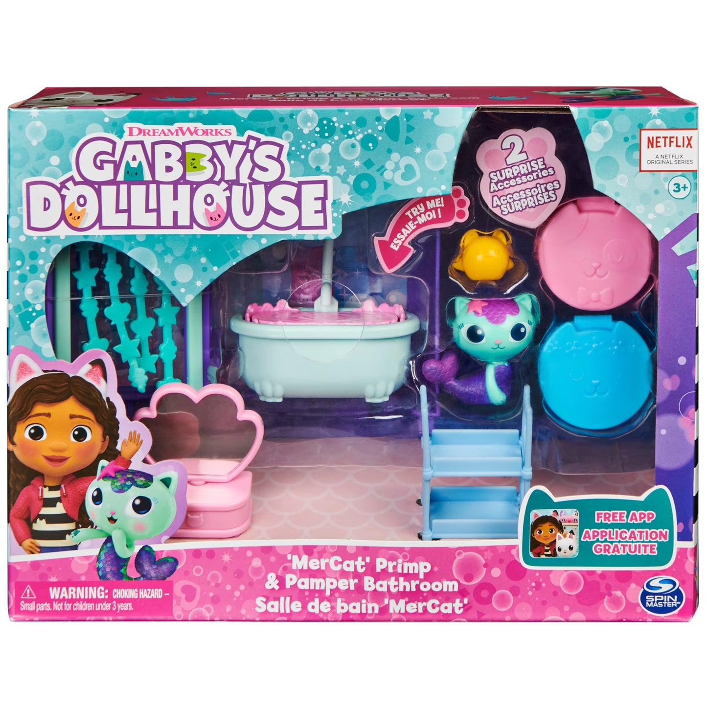Gabby's Dollhouse - MerCat’s Primp and Pamper Bathroom