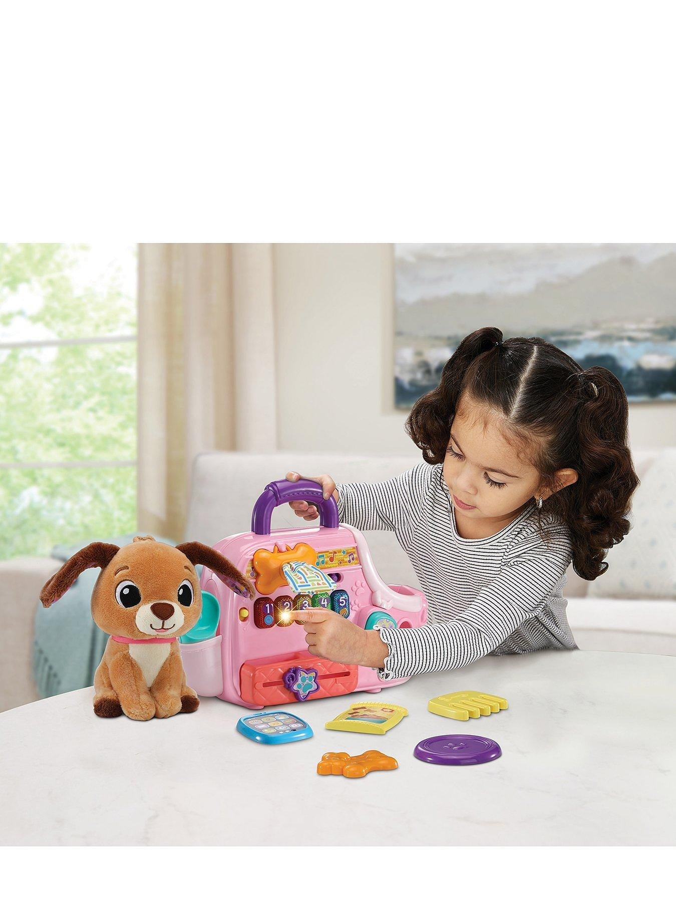VTech - Cutie Puppy Carrier with Adorable Soft Puppy