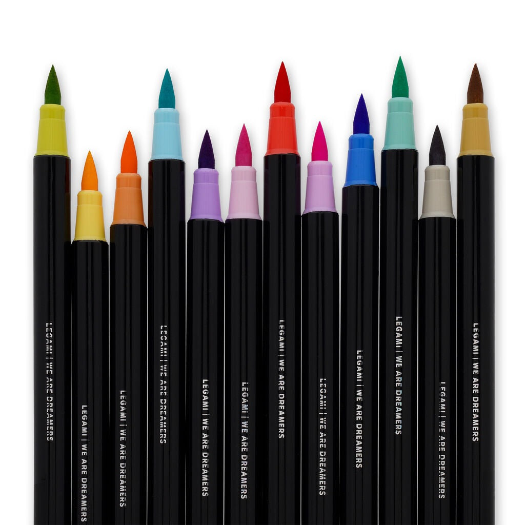 Legami - Set 12 Brush Markers Pastel