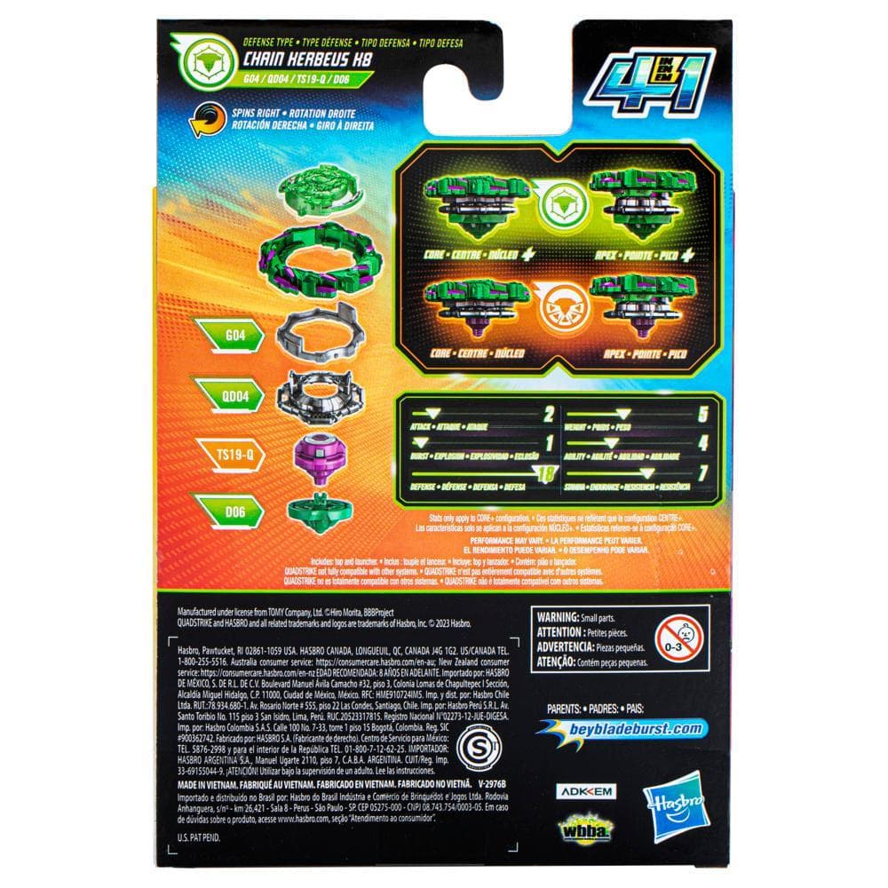 Beyblade - Burst Quad Strike - Chain Herbeus H8
