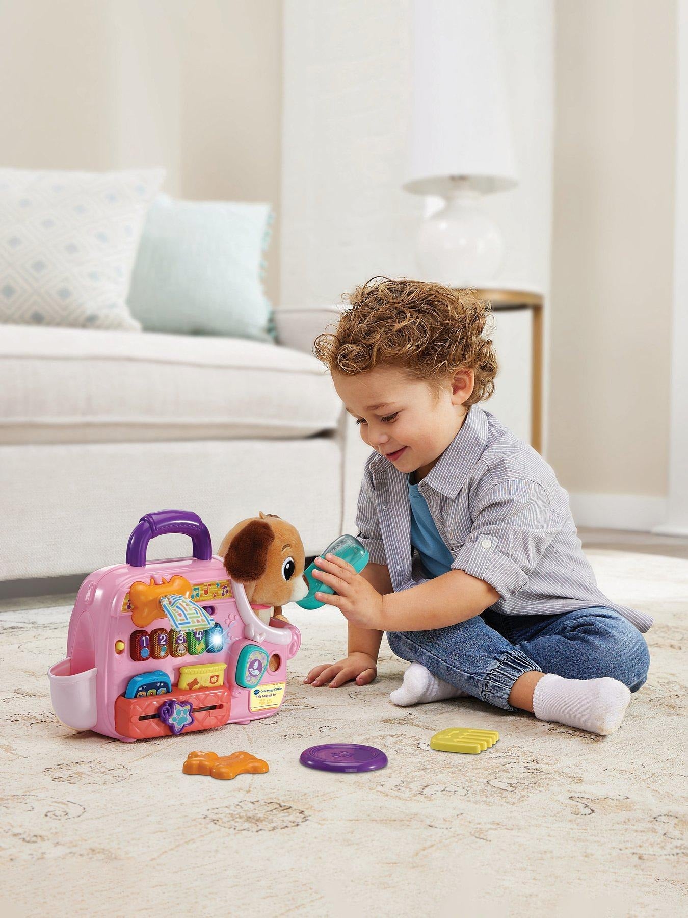 VTech - Cutie Puppy Carrier with Adorable Soft Puppy