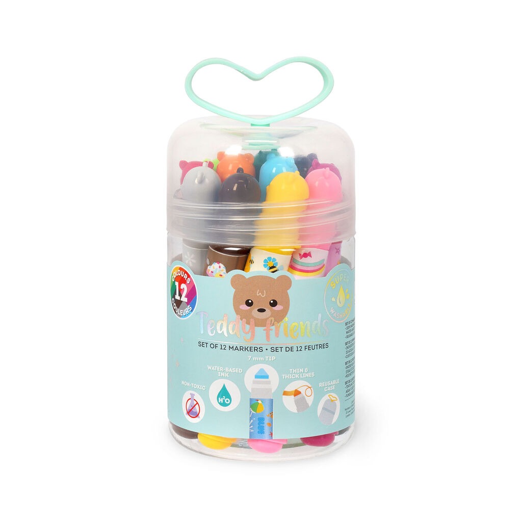 Legami - Set of 12 Markers - Teddy Friends