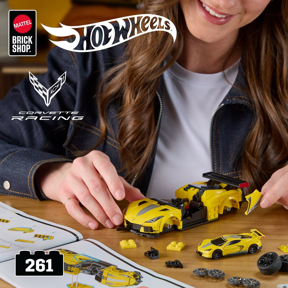Mattel Brick Shop - Hot Wheels - '20 Corvette C8.R