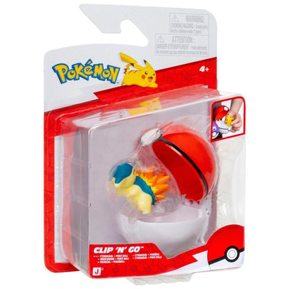 Pokemon - Clip 'N' Go - Cyndaquil and Poke Ball
