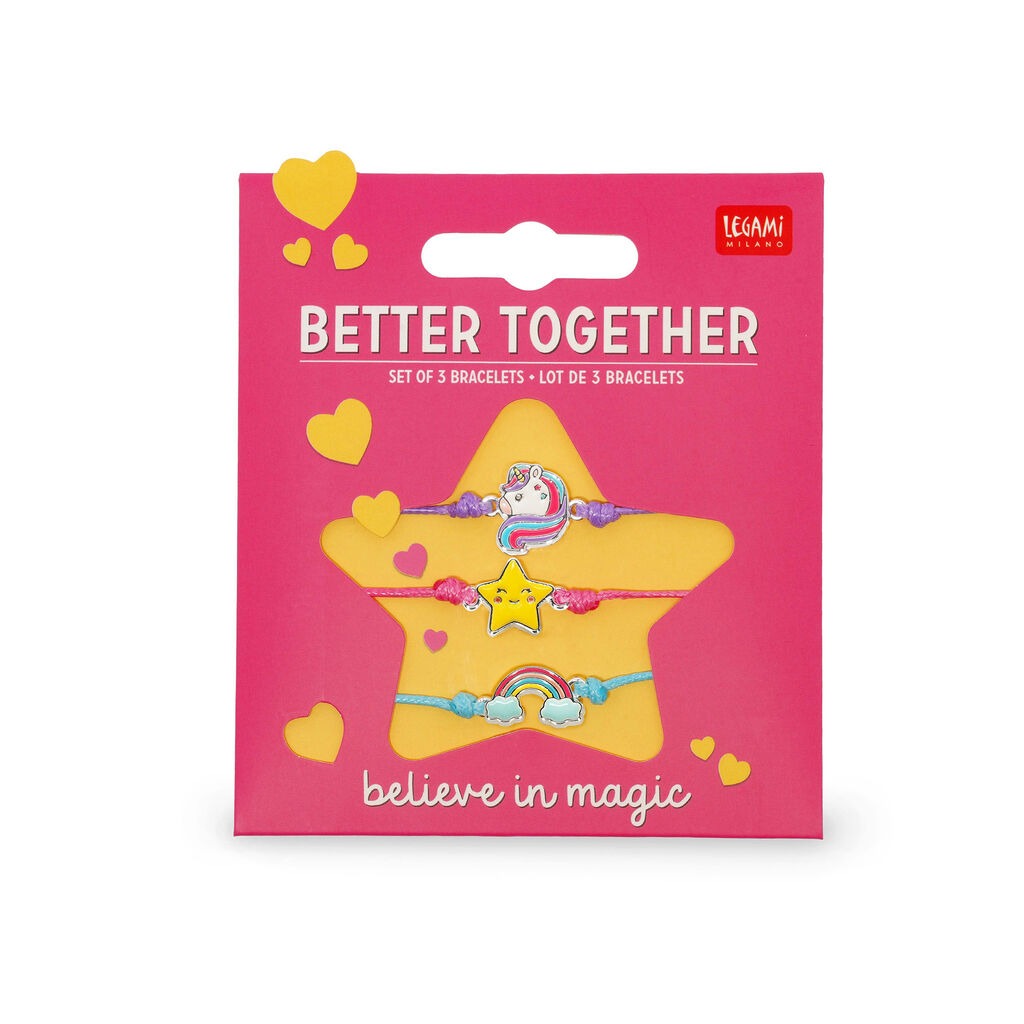 Legami - Set of 3 Bracelets - Unicorn