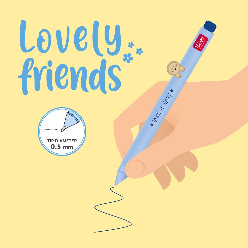 Legami - Lovely Friends - Gel Pen - Sloth