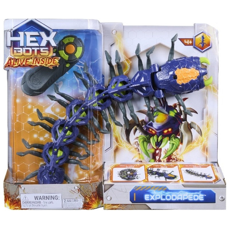 Hex Bots - Alive Inside - Robot Remote Control Explodapede - Centipede
