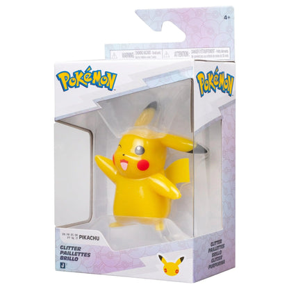 Pokemon - Glitter 3" - Battle Figure - Pikachu - 30th Anniversary