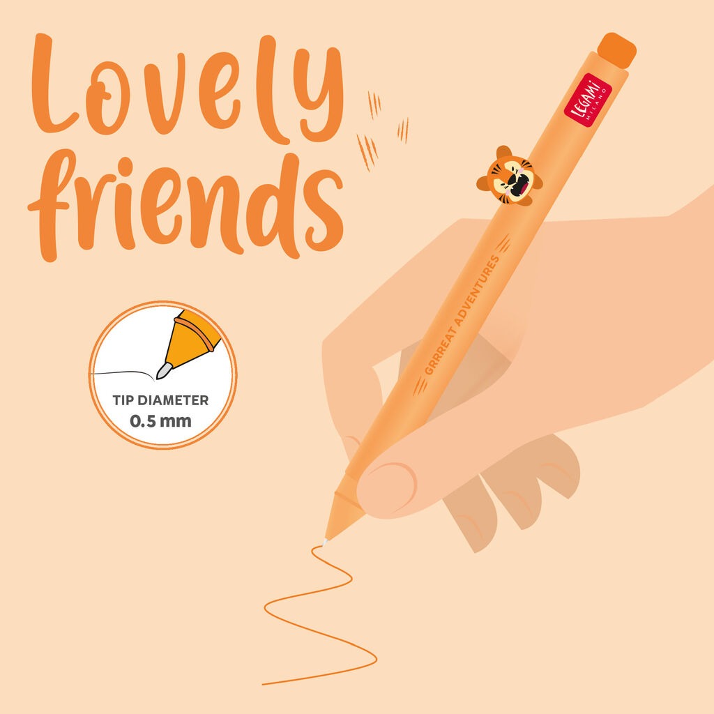 Legami - Lovely Friends - Tiger Gel Pen