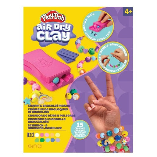 Play-Doh - Air Dry Clay Charm And Bracelet Maker Craft Set