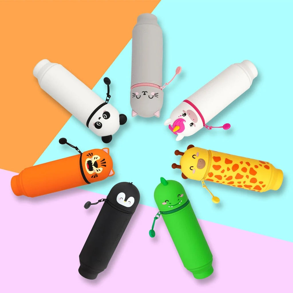 Legami - Penguin 2-in-1 Silicone Pencil Case - Kawaii