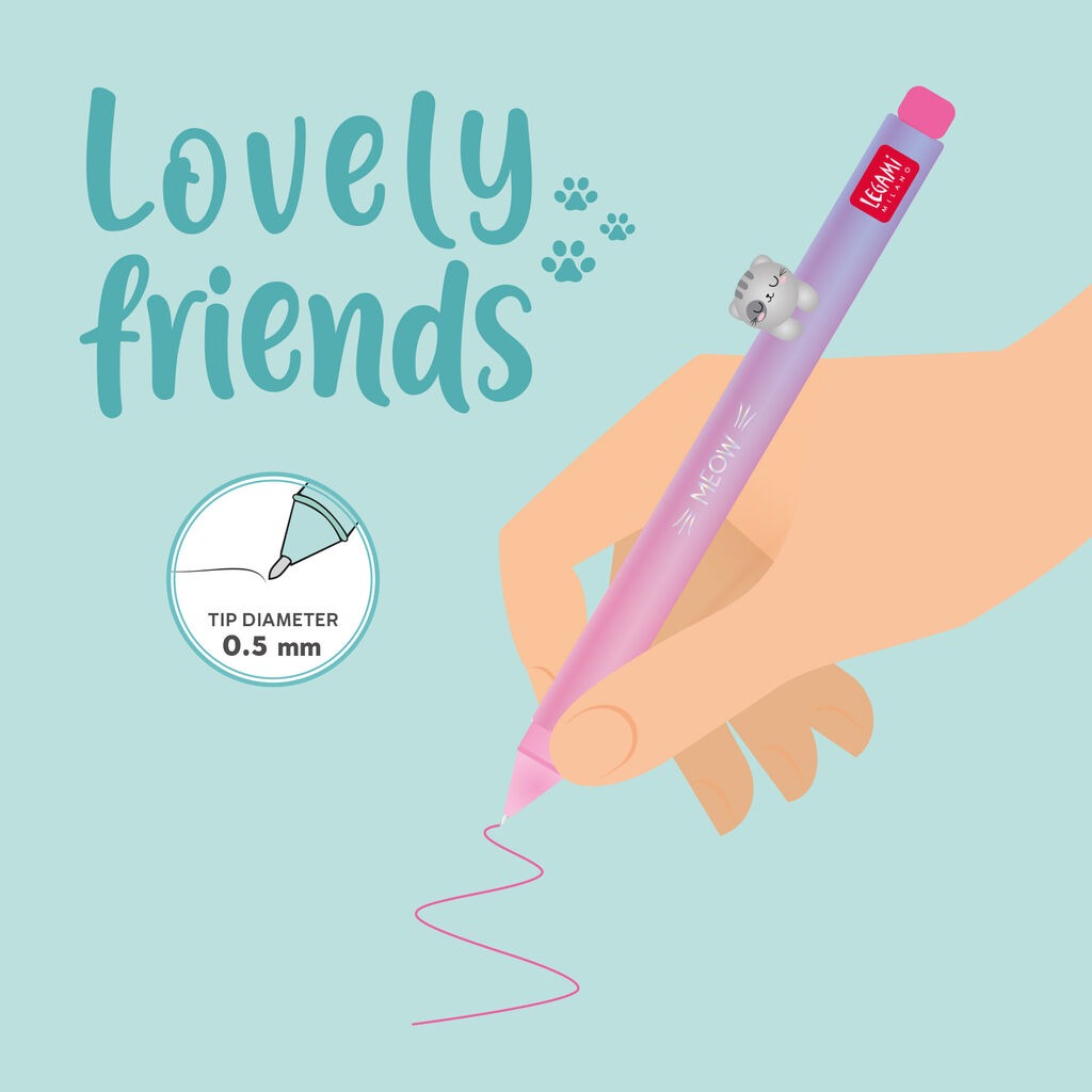 Legami - Lovely Friends - Kitty Gel Pen